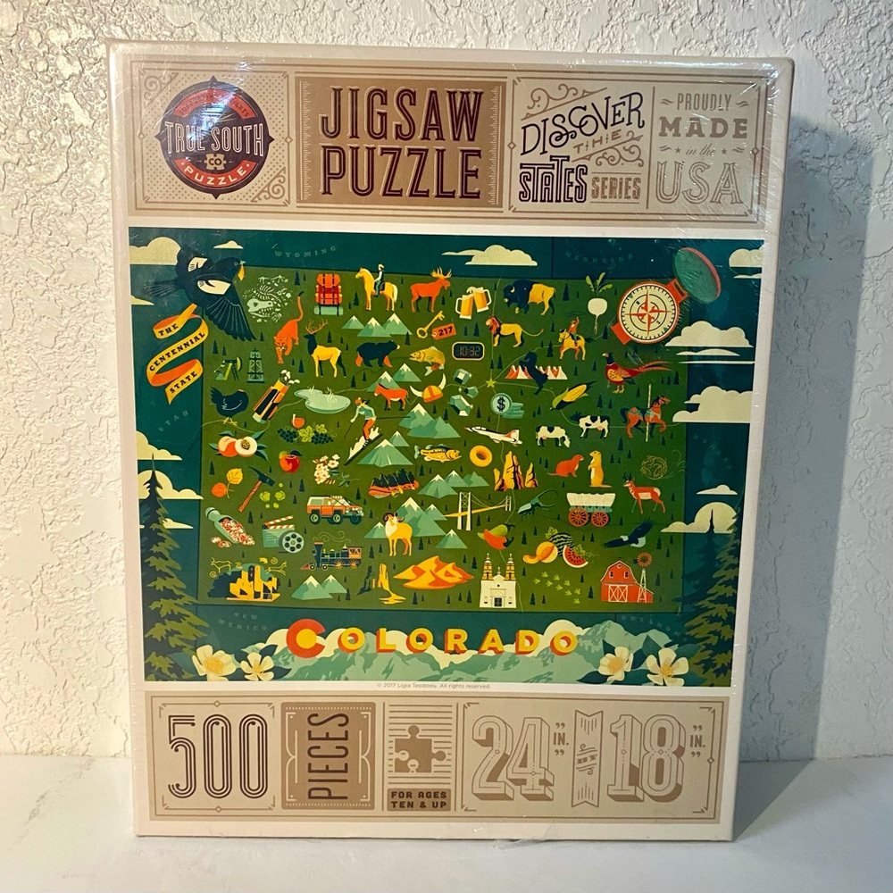 COLORADO True South Puzzle Co Discover The States Series 500 Pieces 18"x24" 5280